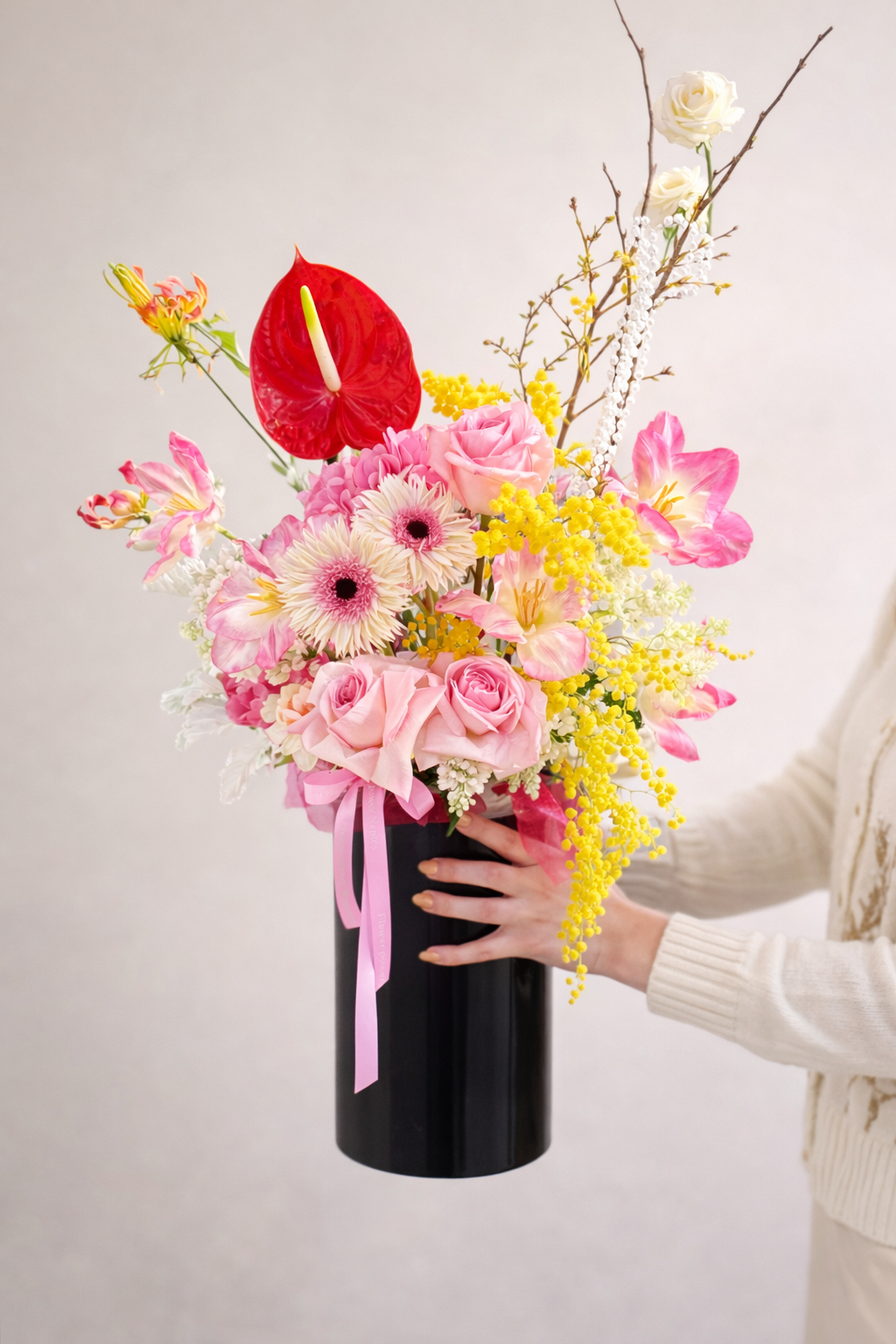 Sunlit Statement Floral Arrangement – Naples Florist