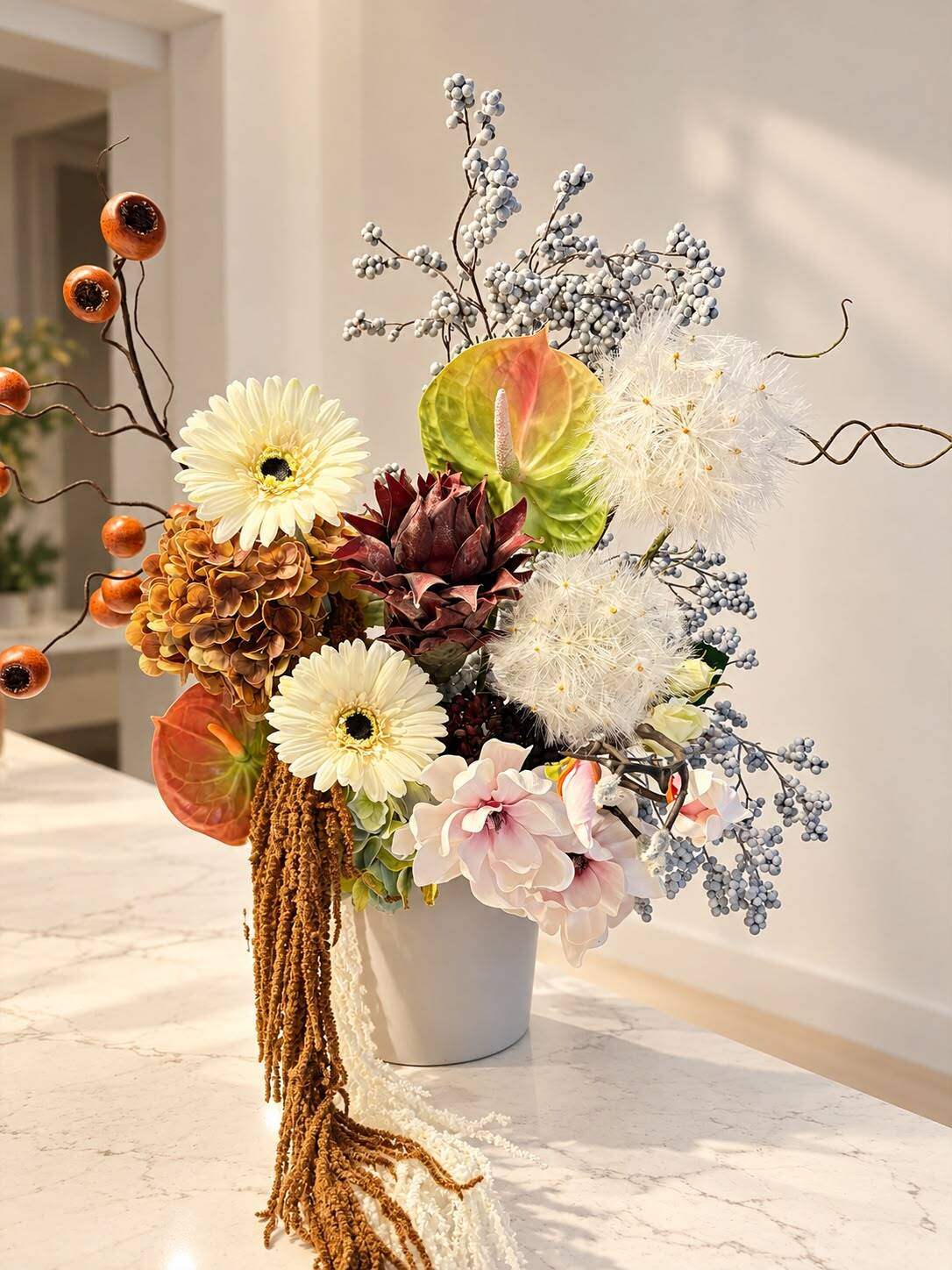 silk flowers