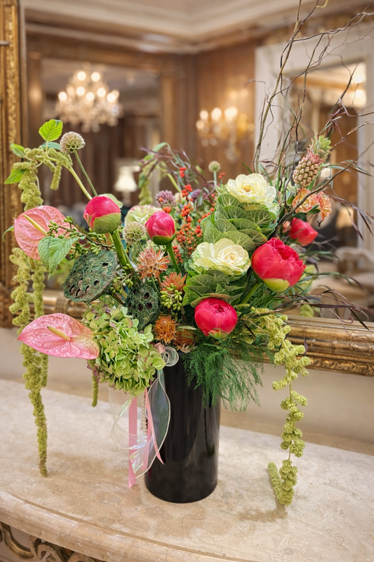 Modern Botanical Floral Arrangement – Naples Florist
